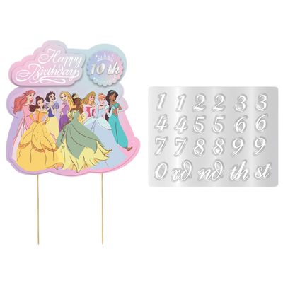 Disney Princess Add-An-Age Cake Topper – 1 Count