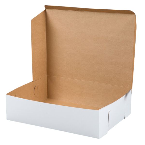 White Half Sheet Cake / Bakery Box – 19" x 14" x 5"
