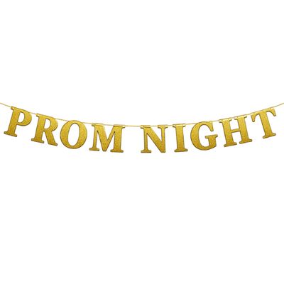 Prom Night Banner – 7 ft (Gold)