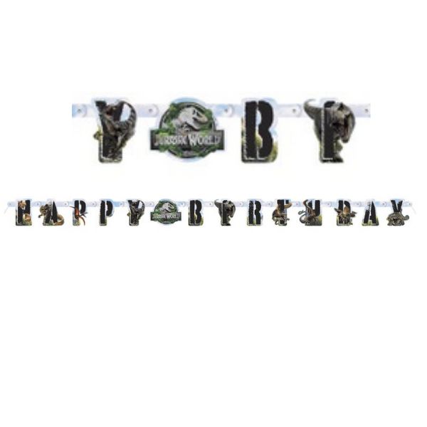 Jurassic World 4 “Happy Birthday” Jointed Banner – 75"