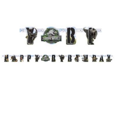 Jurassic World 4 “Happy Birthday” Jointed Banner – 75"