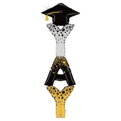 Special Delivery “YAY Grad” Foil Balloon – 74"