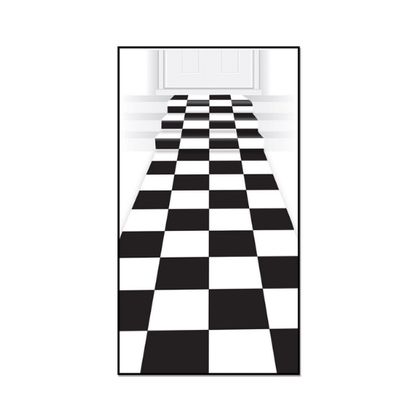 Checkered Runner – 24" x 10' (Indoor &amp; Outdoor Use)