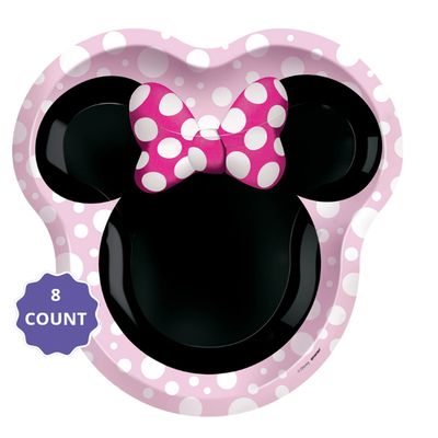Minnie Mouse Forever Shaped Plates – 9" (8 Count)