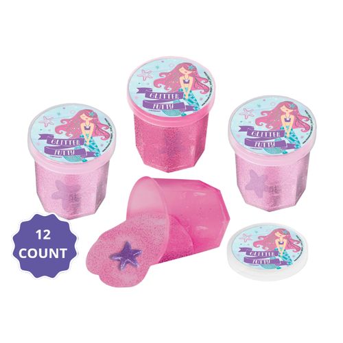 Mermaid Glitter Putty – High Count Favor (12 Count)