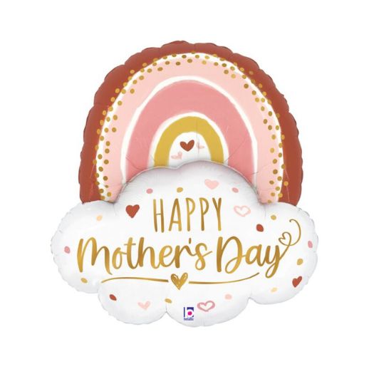 26" Boho Mother’s Day Rainbow Balloon
