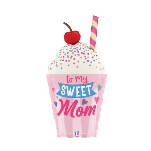 35" Sweet Mom Milkshake Balloon