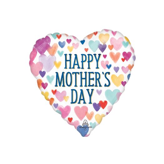 Mother’s Day Sprinkle Hearts Balloon, 28"