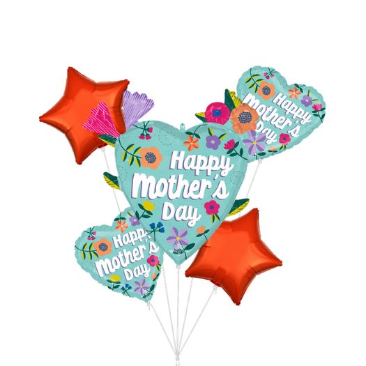 Mother’s Day Balloon Bouquet – Threaded Love – 5 Piece Set