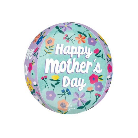 16" Happy Mother’s Day Threaded Love Orbz Balloon