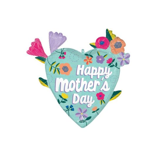 28" Happy Mother’s Day Threaded Love Balloon