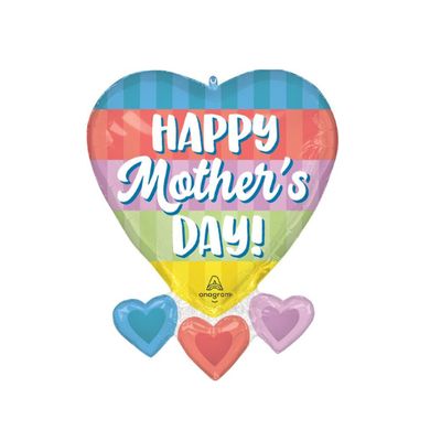 27" Happy Mother’s Day Color Block Bliss Balloon