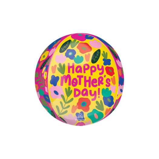 16" Happy Mother’s Day Hothouse Petals Orbz Balloon