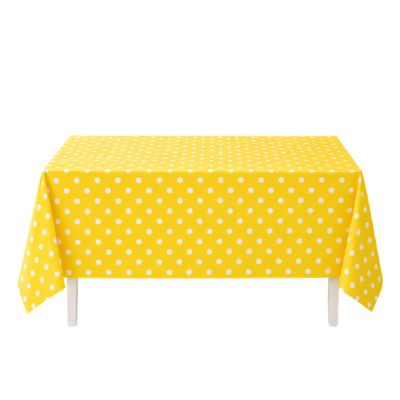Polka Dot Plastic Table Cover, 54" x 108"