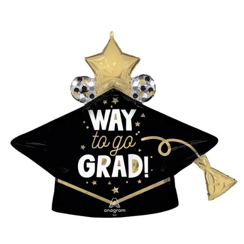 Way to Go Grad Balloon for Graduation, 35"