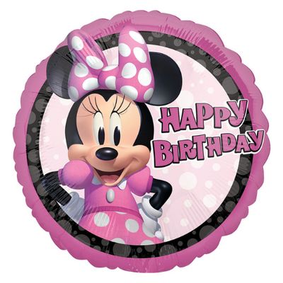 17" Minnie Forever Birthday Balloon 17" Minnie Forever Birthday Balloon