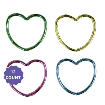 Shiny Heart Bracelets  12ct