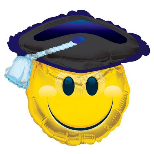 28" Smiley Grad Balloon | Graduation Party Decoration