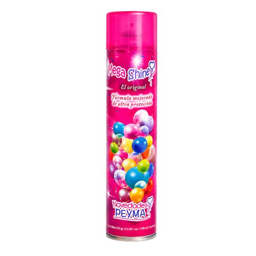 Mega Shine Fragrance-Free Balloon Shine Spray 13 oz | Aerosol Balloon Shiner