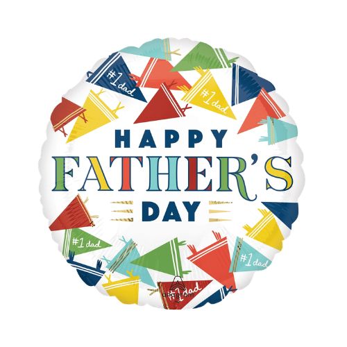 Happy Father's Day Varsity Dad Foil Balloon 18" | Father's Day Party Balloon