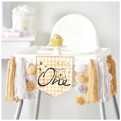Winnie the Pooh High Chair Decorating Kit | 1st Birthday Party Decoration
