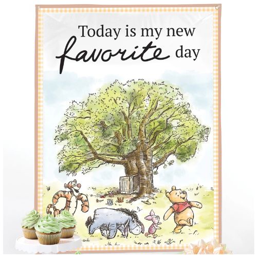 Winnie the Pooh Fabric Wall Hanging Décor 59" x 65" | Winnie the Pooh Party Backdrop