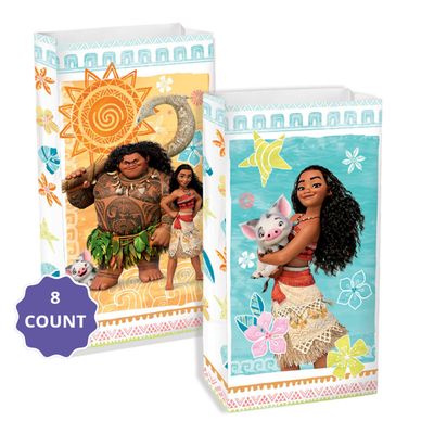 Disney Moana Kraft Bags – 5" x 10" x 3" | 8-Count