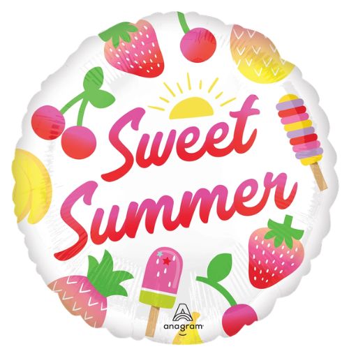 Sweet Summer Fruity Mix Foil Balloon 18" | Summer Party Balloon