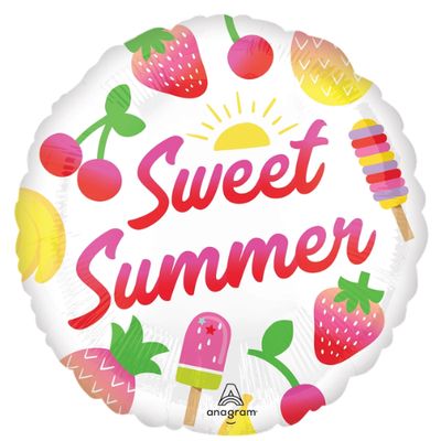 Sweet Summer Fruity Mix Foil Balloon 18" | Summer Party Balloon