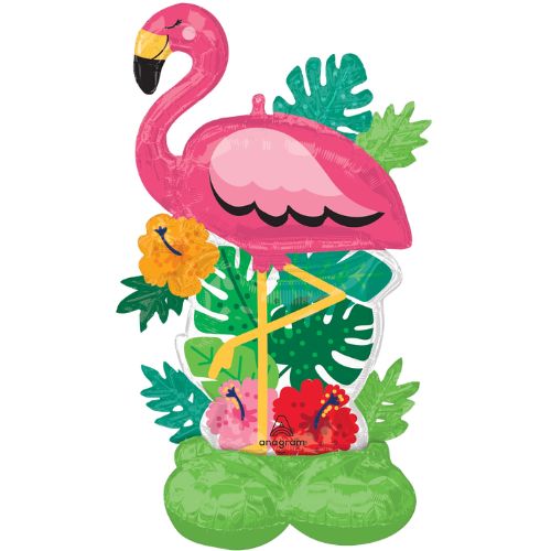 Let's Flamingle AirLoonz Balloon 52" | Flamingo Air-Fill Party Decoration