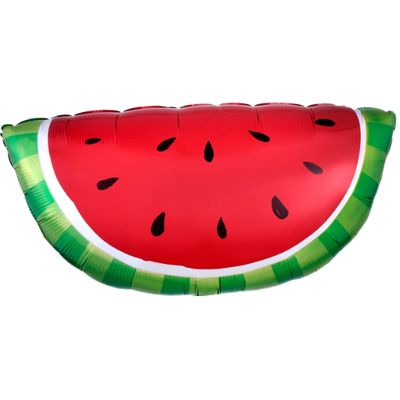 32" Watermelon Shaped Foil Balloon | Summer Party Balloon