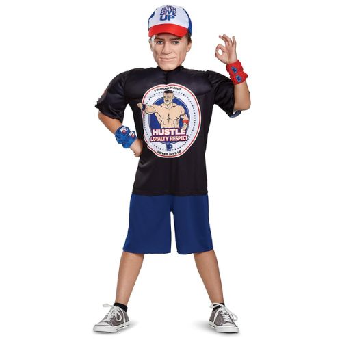 John Cena Classic Muscle WWE Costume, Size: S(4-6)