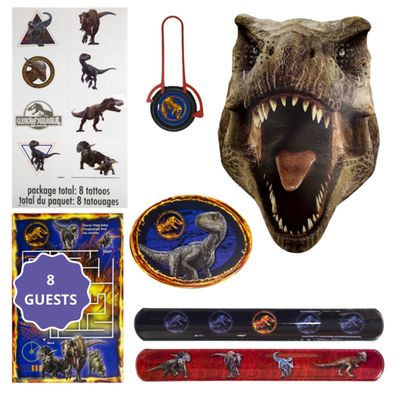 Jurassic World 2 Favor Pack 48ct | Dinosaur Party Favors for 8 Guests