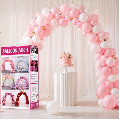 11.5 ft x 9.8 ft Floor Balloon Arch Kit with Water Base