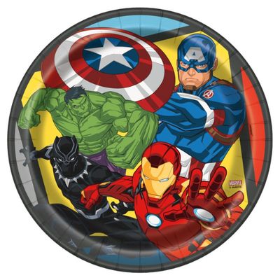 Avengers Round 9" Dinner Plates, 8ct