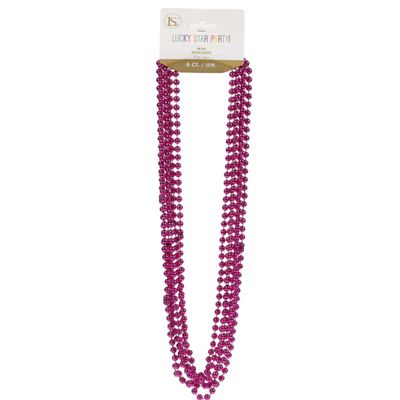 Metallic Bead Necklaces, 33", 6ct