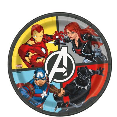 Avengers Round 7" Dessert Plates, 8ct
