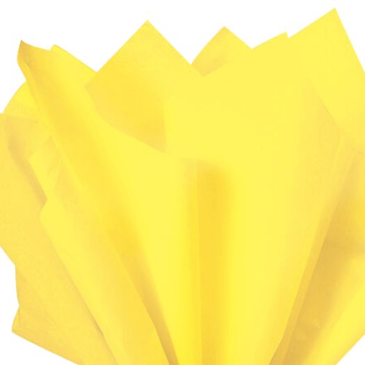 Gift Tissue Paper – 10 Sheets, 20" x 20", Color: Yellow