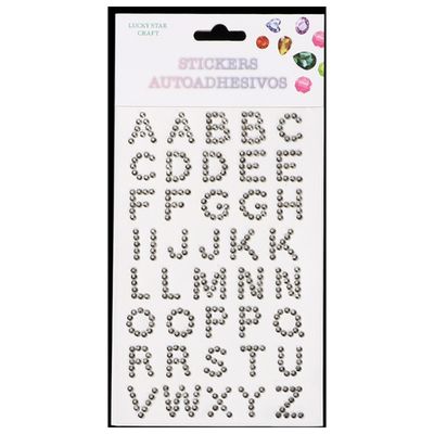 Letter Gem Stickers