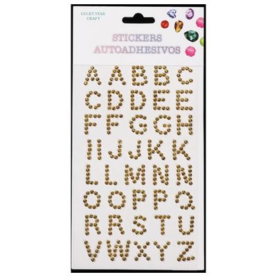 Letter Gem Stickers