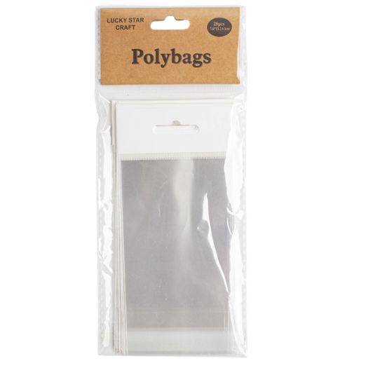 Clear Bottom-Seal Polybags – Multiple Sizes, Size &amp; Qty: 3" x 4" – 28 bags