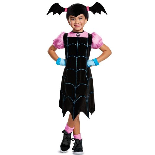 Disney Vampirina Classic Girls Costume – Dress, Headpiece &amp; Glovelettes S(4-6), Size: S(4-6)