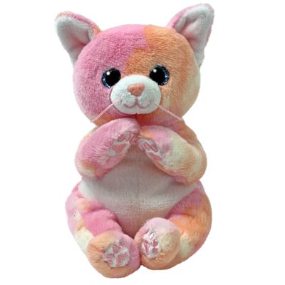 Lillibelle Pink Cat Beanie Babies Plush – 8"