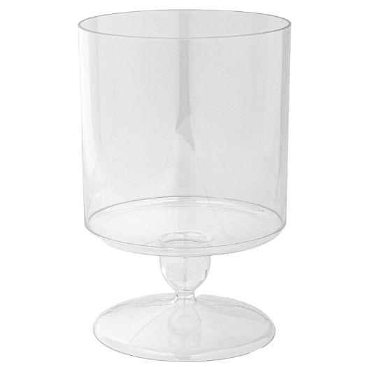 Clear Plastic Cylinder Candy Jar – 7¾" H