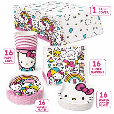 Hello Kitty and Friends Party Tableware Bundle – 65 Pieces