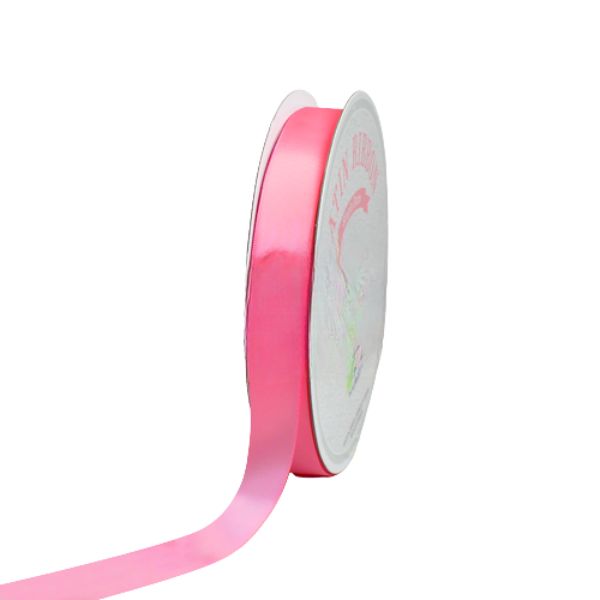 1" Single Face Satin Ribbon – 100 Yards, Color: Candy Pink