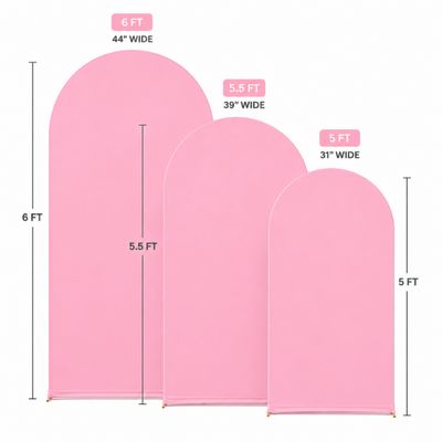 Spandex Arch Backdrop Cover – Round Top Party Backdrop