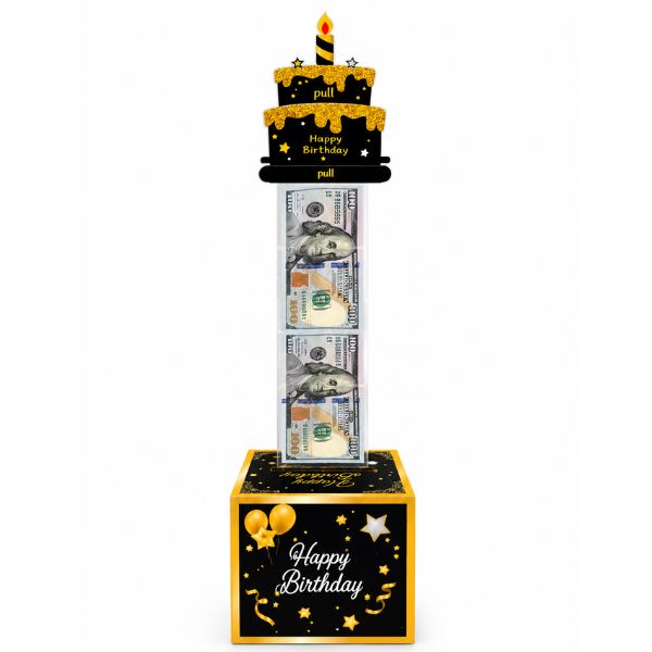 Happy Birthday Pull-Out Money Surprise Gift Box – 5" x 5"