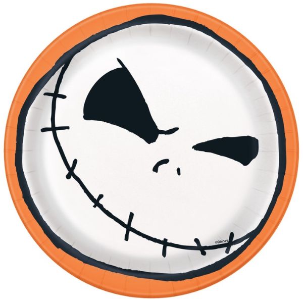 Disney The Nightmare Before Christmas Round 7" Dessert Plates – 8 Ct