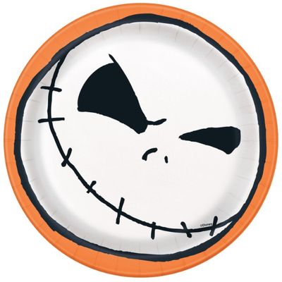 Disney The Nightmare Before Christmas Round 7" Dessert Plates – 8 Ct